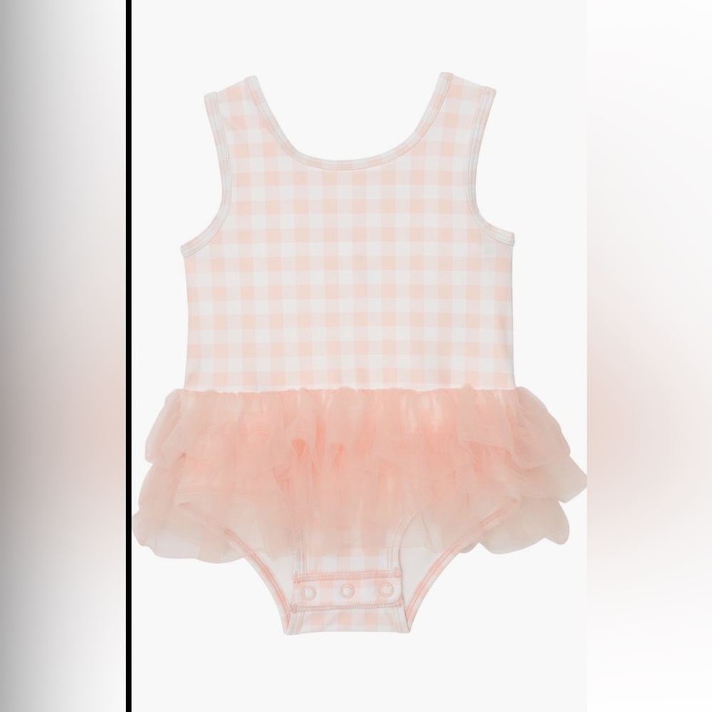 Tucker + Tate Gingham Tutu One-Piece Swimsuit (Baby)